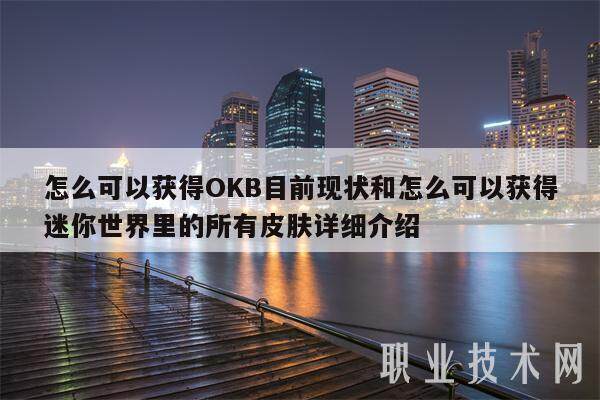 怎么可以获得OKB目前现状和怎么可以获得迷你世界里的所有皮肤详细介绍-第1张图片-芝麻交易所下载